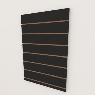 Imagem de Painel canaletado 18mm Preto Texturizado altura 90 cm comp 60 cm - E-n