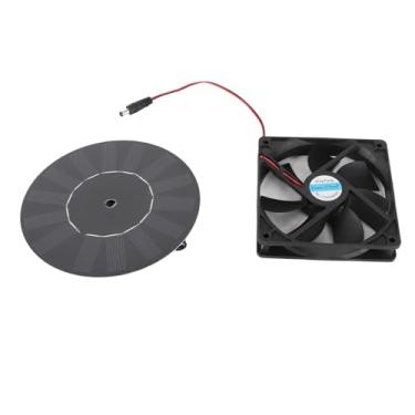 Imagem de GRCFUMO 10W Ventilador de exaustão movido a energia solar, Ventilador alimentado por painel solar, Ventilador de ventilador solar, Kit de ventilador de painel solar, Ventilador de