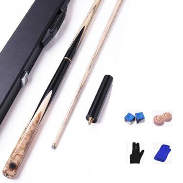 Imagem de Taco de Bilhar Profissional, Feito com Madeira de Alta Qualidade e Design Impecável para Partidas Exigentes (Tacos de bilhar e acessórios+ barril box, 9.8mm)