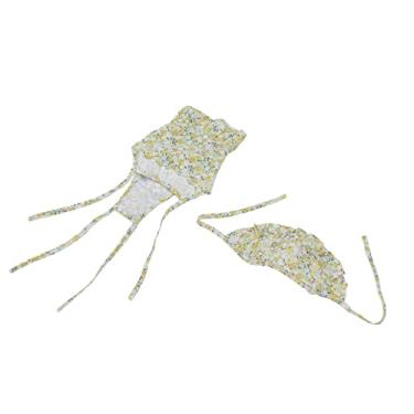 Imagem de Saia de Animais de Estimação, Estampa Floral Proteção Ao Sol Mole Vestido de Cachorro da Moda Com Chapéu para Coelhos de Gato Chinchilla, Adequado para Verão, Diariamente, (S)