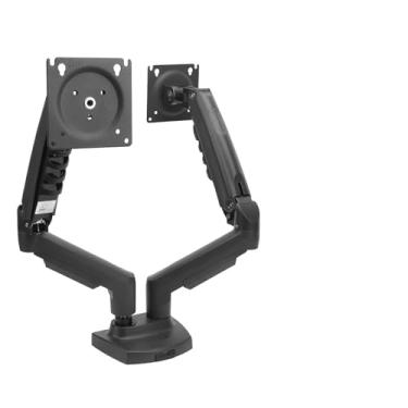 Imagem de Montagem da Mesa de Monitor Duplo para Tela de 17 a 27 Polegadas, Braço de Monitor Ajustável Mantém até 19,8 Libras por, Suporte de Mesa de Monitor Duplo para 2 Monitores,