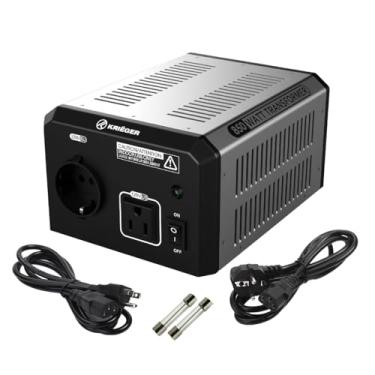 Imagem de Krieger Transformador de tensão de 850 watts, conversor de tensão graduado de 110/120V a 220/240V, aprovado pela MET sob UL, CSA