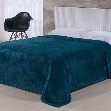 Imagem de Cobertor Toque de Seda Nc 1,50 X 2,20 Petróleo