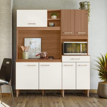 Imagem de Cozinha Compacta Yara 160 Ipê Off White Nicioli