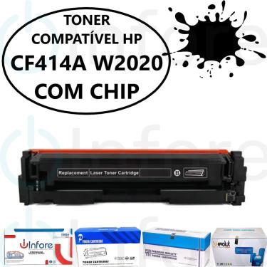 Imagem de Toner Cf414a W2020 W2020a Com Chip Compatível M454dw M454dn mfp M479fdw mfp M479dw mfp M479fdn Preto