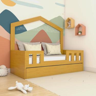 Imagem de Bicama Infantil com Estrado Fixo Casinha Play