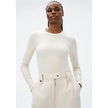 Imagem de Blusa Hering Manga Longa Slim Em Ribana Feminina-Feminino