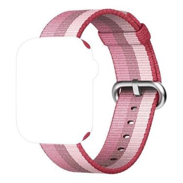 Imagem de Pulseira Nylon Amarela Compatível com Apple Watch 38mm 40mm - Baú do V