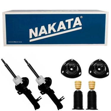 Imagem de 2 Amortecedor Fiesta 2003 a 2014 Dianteiro Nakata e Kit