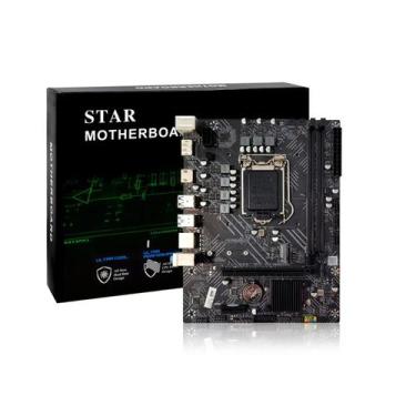 Imagem de Placa Mae Para Intel LGA 1200 H510 M.2 2xDdr4 Hdmi Star H510, Preto
