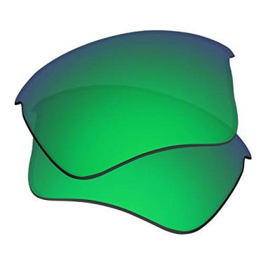 Imagem de Predrox Lentes de reposição Green Mirror Flak Jacket XLJ para óculos de sol Oakley OO9009 polarizadas