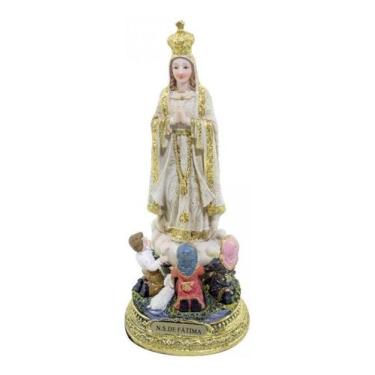 Imagem de Imagem Nossa Senhora De Fátima Com 3 Pastores 22cm Resina - Taimes Imp