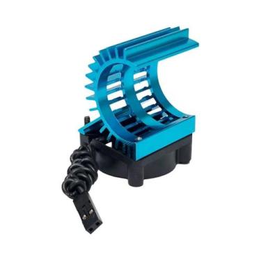 Imagem de Dissipador De Calor De Alumínio Para Motor De Carro RC Com Ventilador 