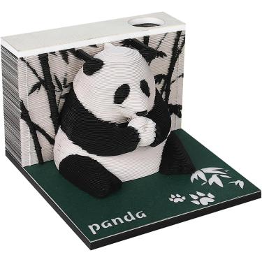 Imagem de Calendário 3d 2025 - Panda, Bloco De Notas 3d, Blocos Artísticos, Calendário De Tempo 2025, Livro De Notas Rasgado à Mão, Modelo De Escultura De Papel, Ornamentos Criativo, Panda
