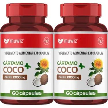 Imagem de KIT 2x Óleo De Cártamo Com Óleo De Coco - 60 Cápsulas Muwiz