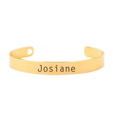 Imagem de Bracelete Personalizado Gravação Nome Josiane Banhado Ouro 18K - 999003376-Feminino