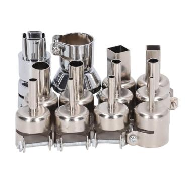 Imagem de 12pcs Bico de Pistola de Ar Quente Com Parafuso de Bloqueio Liga de Alumínio Durável para 850 Estação de Soldagem