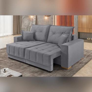 Imagem de Sofá Retrátil 2 Lugares 190cm X 150cm Pop Cinza