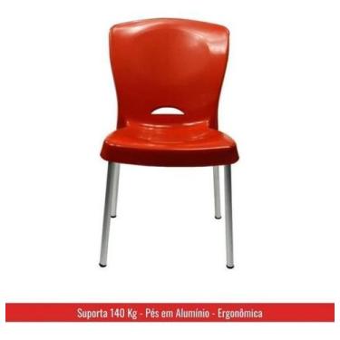 Imagem de 2 Cadeiras De Plástico Pés Em Alumínio - Lola - Ecomobili - JSN