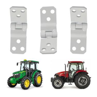 Imagem de Kit 3 Dobradiças Externas P/ Porta Linha Agrícola Uso Geral - UN / 3 F