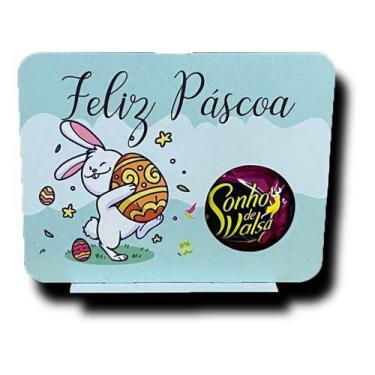 Imagem de 10x Porta Bombom Páscoa Coelho Mdf Colorido Lembraça Brinde - Solution