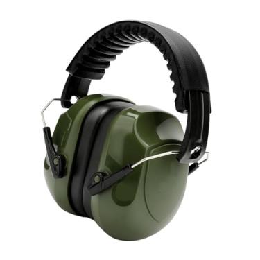 Imagem de predolo Protetor Auricular com Redução de Ruído, à Prova de Som, Dispositivo de Proteção Auditiva, Protetor Auricular Compacto, Macio E Ajustável para, Verde, Tamanho real
