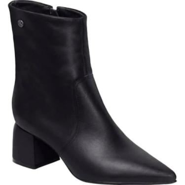 Imagem de Bota Feminina Em Couro Bico Fino Bottero - Preto