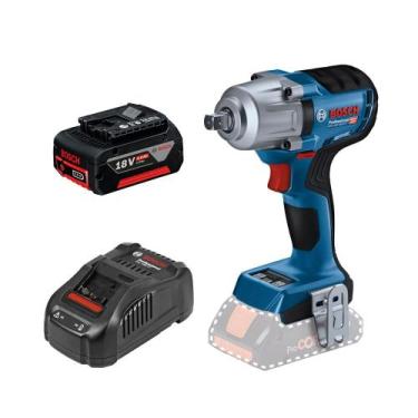 Imagem de Chave De Impacto 1/2" GDS 18V-450 Bateria 4Ah Bosch 220V