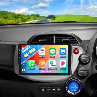 Imagem de SIXWIN Android 13 estéreo automotivo para Honda Fit Jazz 2008-2013 Right Drive 10,1 polegadas tela sensível ao toque 4G + 64G CarPlay Android Auto Rádio do carro Bluetooth Navegação GPS HiFi WiFi FM