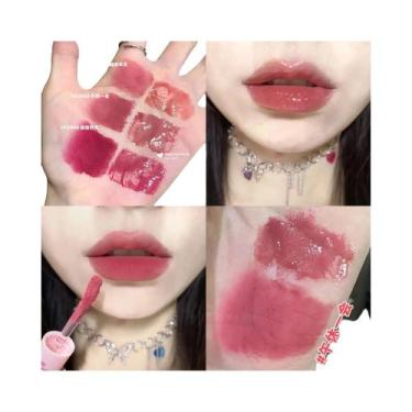 Imagem de Brilho Labial Vermelho Sexy De Cabeça Dupla Fosco À Prova D'água Batom