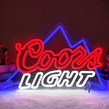 Imagem de JianJung Sinais de Néon de Cerveja para Parede Regulável Neon Light Up Sinal de Cerveja Luzes Led Sinais para Homem Caverna Pub Festa Sinal de Barra de Néon para Casa Bar Decoração de Parede Presentes