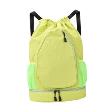 Imagem de menolana Mochila de basquete, bolsa de basquete, suporte decorativo, organizador versátil, bolsa para raquete de badminton, mochila de tênis para camping e, Verde