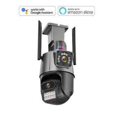 Imagem de Alarme anti-água externo com câmera dupla inteligente Wifi Beacon Ip66