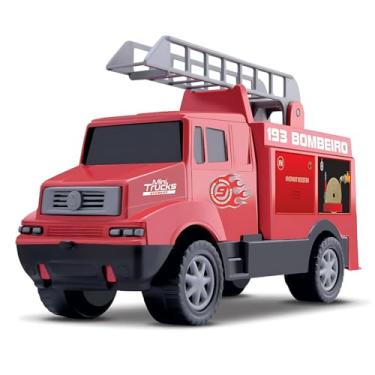 Imagem de Caminhão de Bombeiro Brinquedo Miniatura Samba Toys Mini Truck