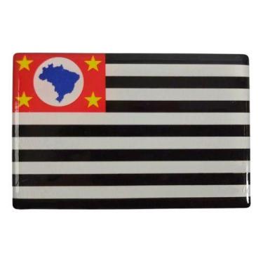 Imagem de Adesivo Bandeira São Paulo Carro Moto Capacete Resinado Bd42 - SPTS