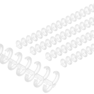 Imagem de PATIKIL Anel de encadernação espiral de 8,5 mm (0,3"), 10 peças, 30 anéis, capacidade para 25 folhas, pente de encadernação para encadernação de folhas de papel, caderno, calendário de fotos, álbum
