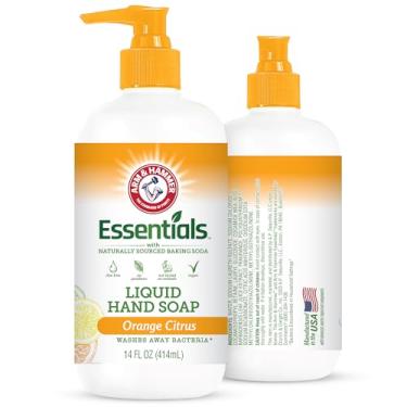 Imagem de Arm & Hammer Sabonete líquido para as mãos para limpeza da pele - limpador para cozinha e banheiro com aroma cítrico de laranja - Sabonete natural para as mãos, suaviza 414 ml