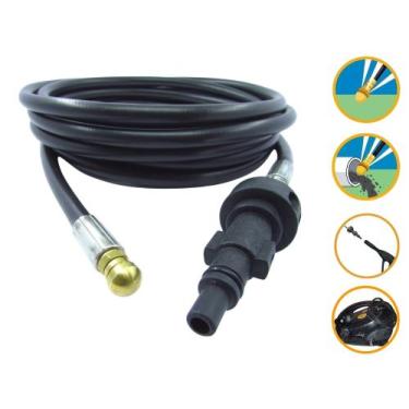 Imagem de Mangueira Desentupidora 15m Lavor WP Black Lavadora Pressão - COMPATÍV