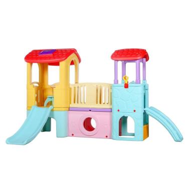 Imagem de Playground Infantil 3 Em 1 Importway BW078 Casinha Túnel Escorregador