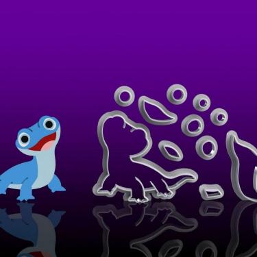 Imagem de Cortador Frozen Salamandra Bruni Modular Tamanho 5cm