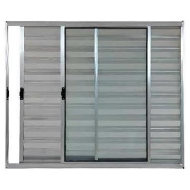 Imagem de Veneziana 3 Folhas Sem Grade Linha 18 - Prover Esquadrias, 100x120, Br