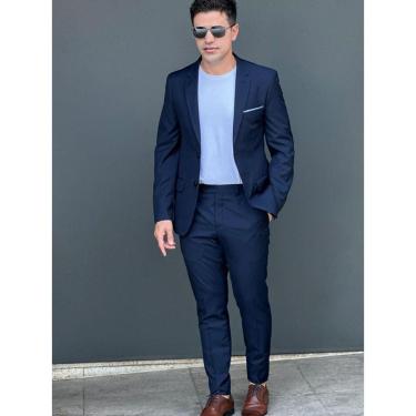 Imagem de Terno Masculino Azul Marinho Slim de Poliviscose-Masculino