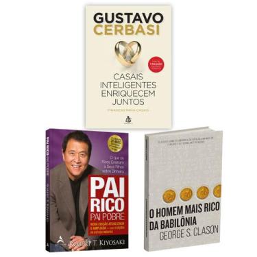 Imagem de Kit 3livros, Pai Rico, Pai Pobre + Casais Inteligentes Enriquecem Junt
