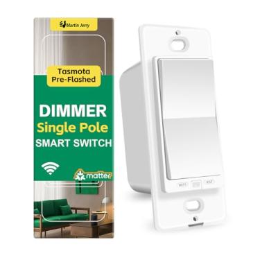 Imagem de Martin Jerry Interruptor De Dimmer Inteligente Homekit Matter Da Jerry, Tasmota Pré-Instalado Em Chip Esp32, Pólo Único, Branco, Pacote Com 1 Unidade