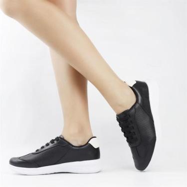 Imagem de Tênis Flat Couro - USAFLEX, Preto, 35