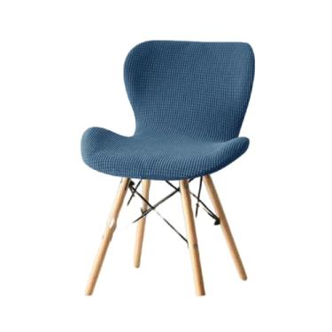 Imagem de Capa para cadeira borboleta, 1/4 unidades, simples, elástica, cor sólida, durável, para casa (A12 Azul)