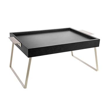 Imagem de Bandeja de Madeira para Café da Manhã Pinus Black 48x35x5cm - Woodart