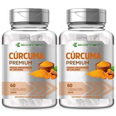 Imagem de 2x Curcuma Longa 500Mg 120 Cápsulas - Ecomev