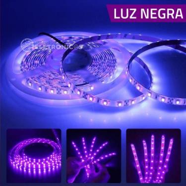 Imagem de Fita LED Luz Neon Com 5mts 120 LEDs Com Fonte de Alimentação Detecta N