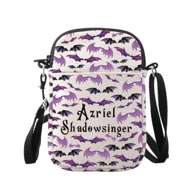 Imagem de WUSUANED Bolsa tiracolo Bat Wing Bookworm presente fantasia fã bolsa de ombro Shadowsinger presente, Bolsa de asa de morcego Bookorm